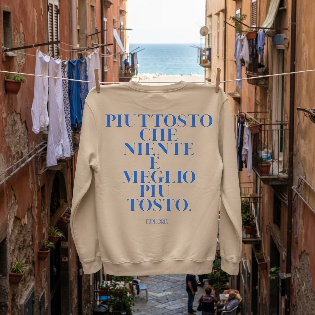 Felpa - Piuttosto che niente è meglio più tosto