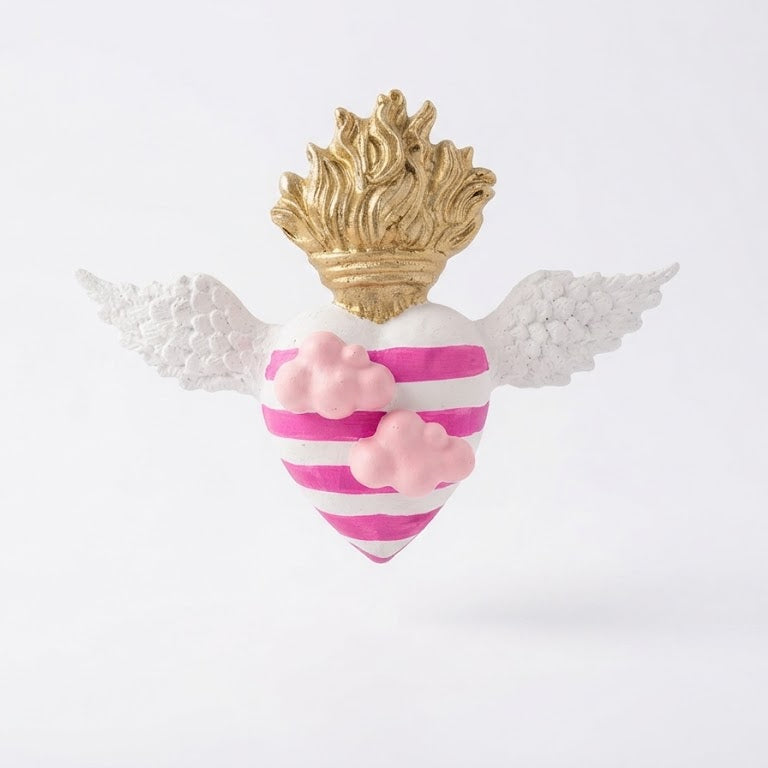 Ex voto Barbie - Cuore con le ali