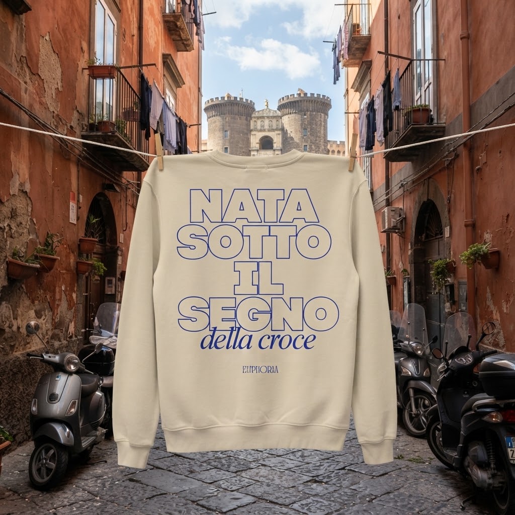 Felpa - Nata sotto il segno della croce
