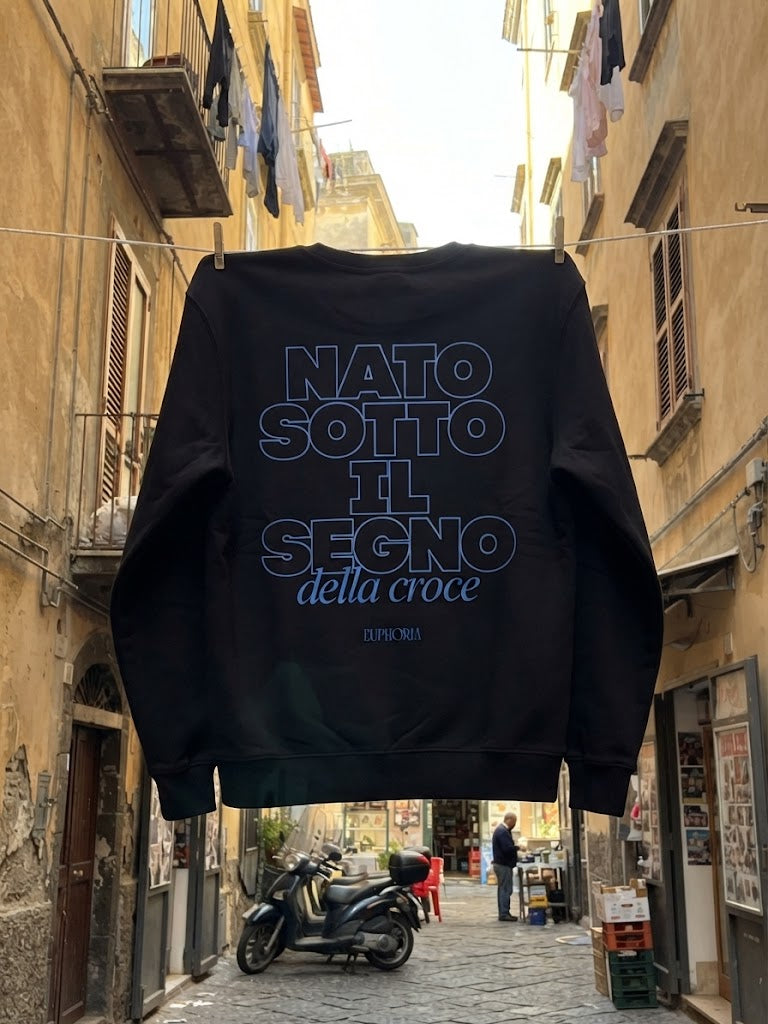 Felpa - Nato sotto il segno della croce