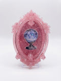 Quadretto glitter - sfera di cristallo
