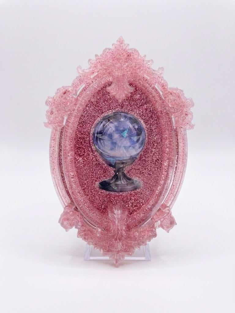 Quadretto glitter - sfera di cristallo